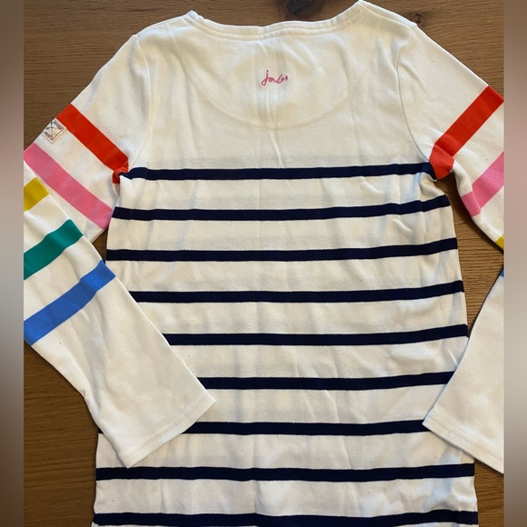 Joules kids striped long sleeve tee size 10 - Picture 5 of 6